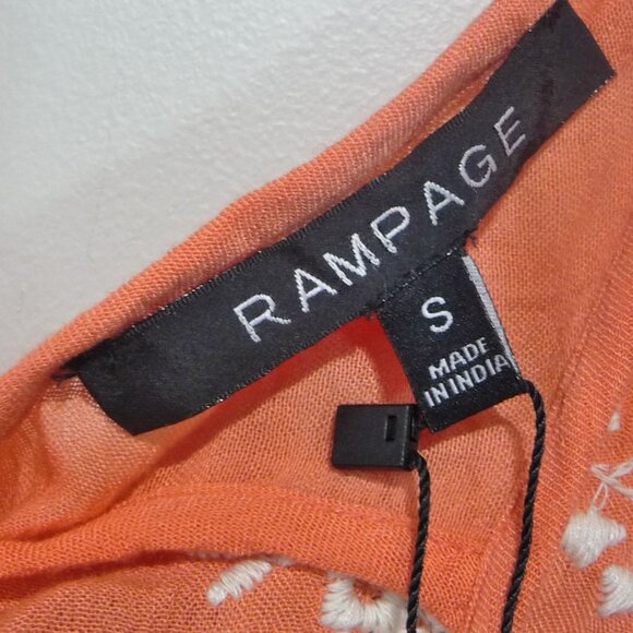 RAMPAGE ROMPER CORAL SIZE SMALL EMBROIDERED - Picture 11 of 11
